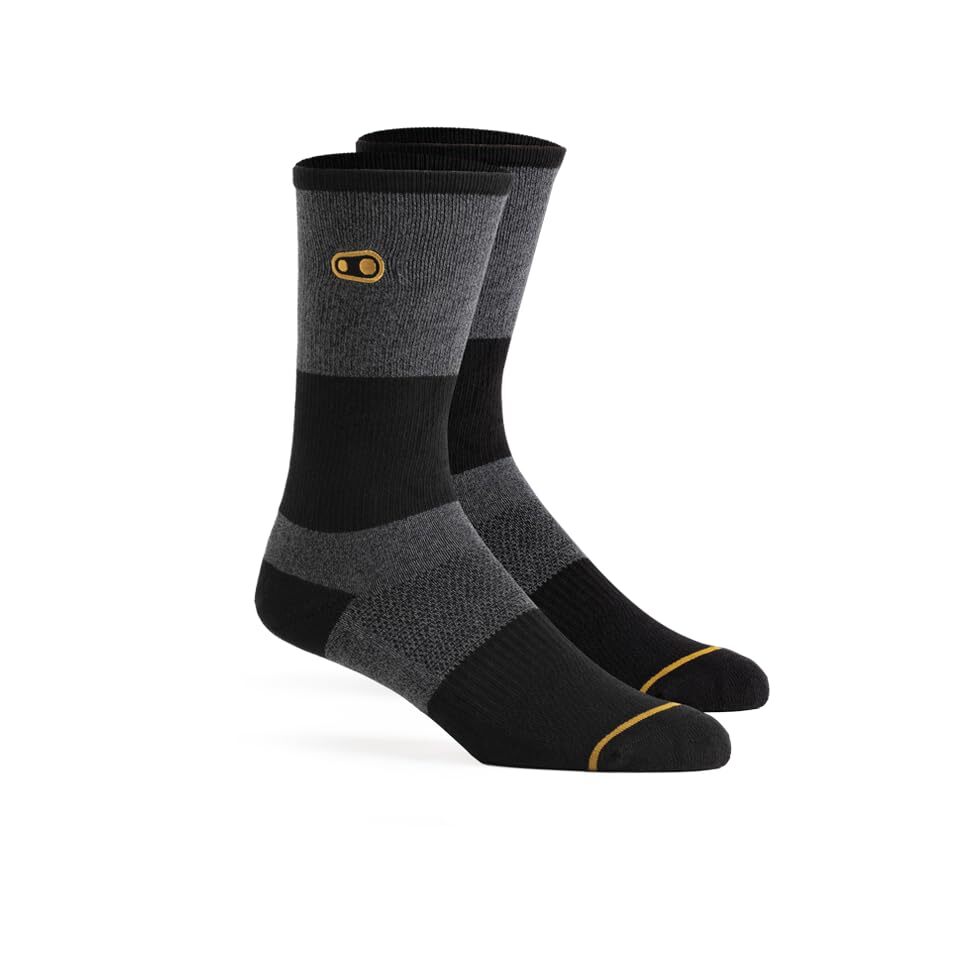 Crankbrothers Icon MTB Casual Chaussettes, Gris/Noir, Taille Unique Mixte