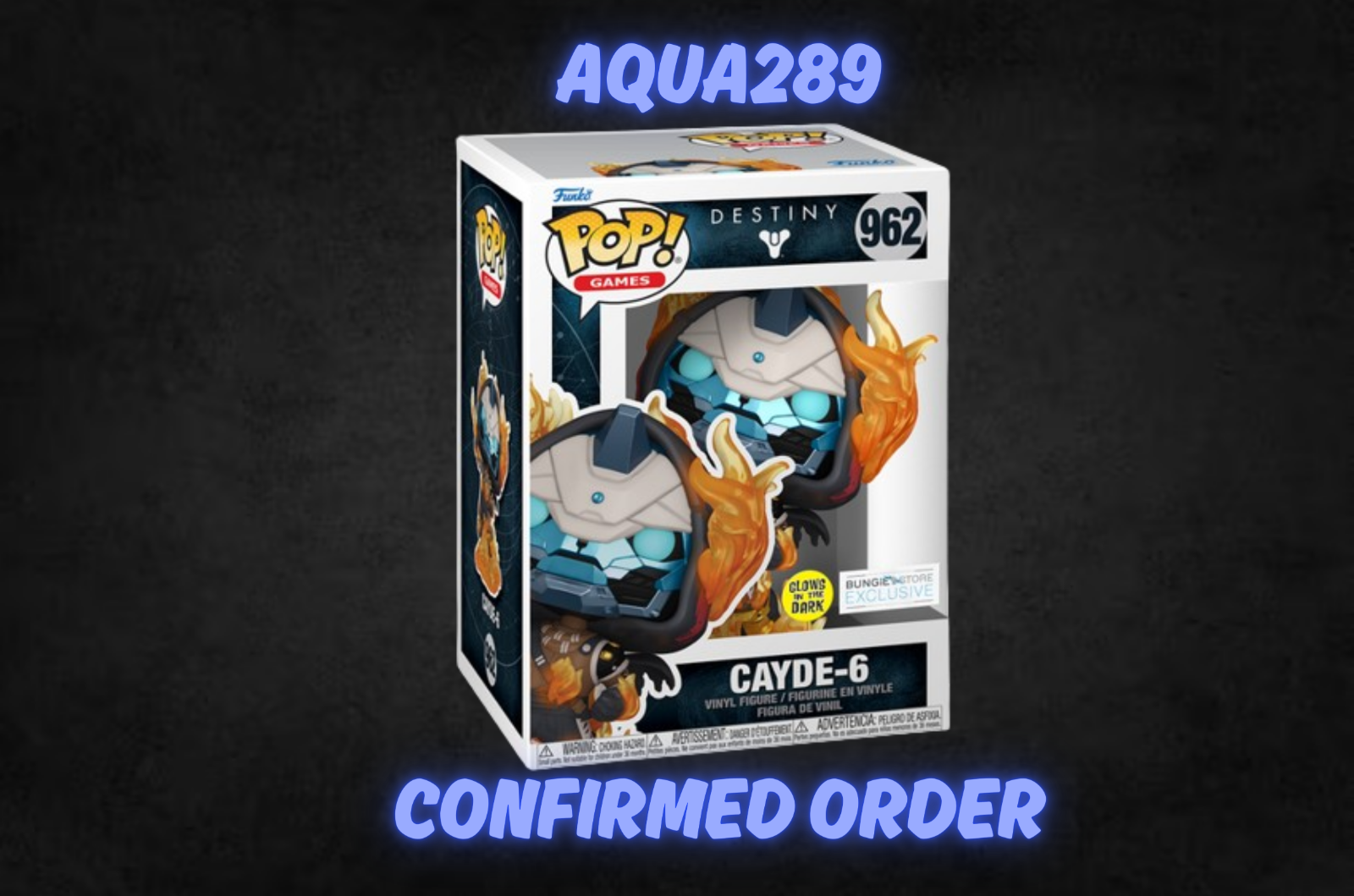 Funko Pop! Destiny: Cayde-6 Glow in the Dark #962 Bungie Store