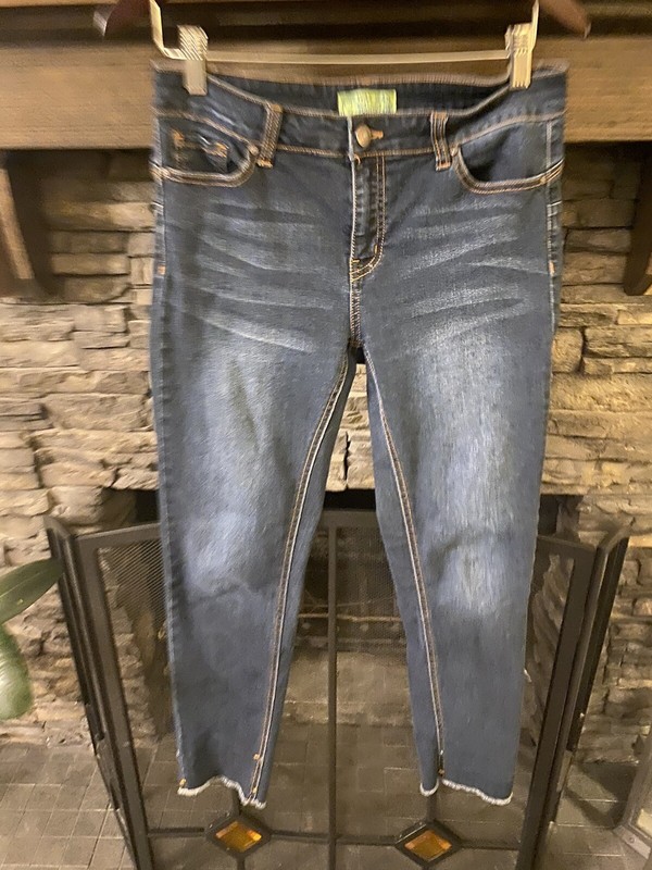 Wax Jeans Womens Size 11 Straight Skinny Mid Rise Stretch Denim
