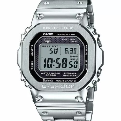 CASIO G-SHOCK GMW-B5000D-1JF フルメタル 箱コマ付 Casio G-shock GMW-B5000D-1JF Solar Full Metal Watch New + Box