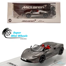 CM-Model 1:64 Mclaren Elva (Metallic Gray) with Extra Wheels