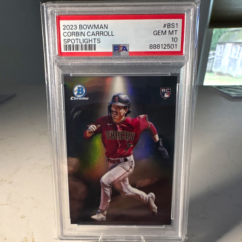 Bowman 2023 Chrome Spotlights #BS-1 Corbin Carroll RC PSA 10 Diamondbacks