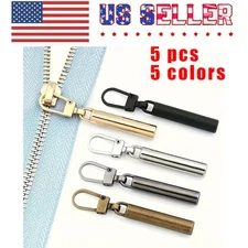5Pcs Detachable Zipper Head Replacements Pull Tabs for Bags Down Jackets Repair​