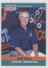1990 Pro Set Don Shula #185 HOF b5y