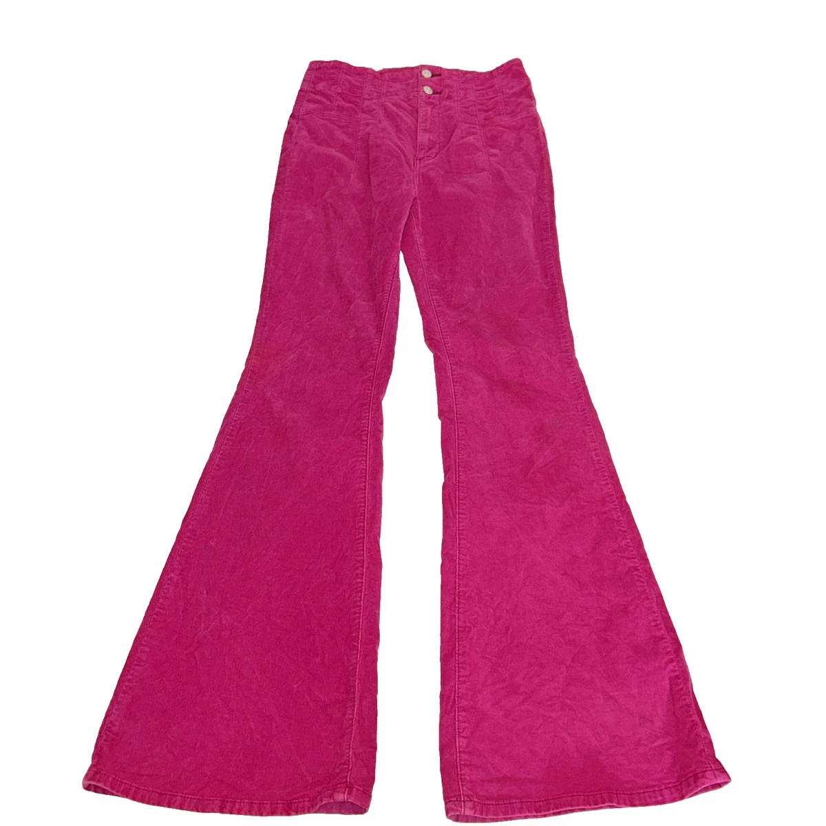 slim fit dress slacks High Waisted Fucsia Pant – Dagkail Fashion