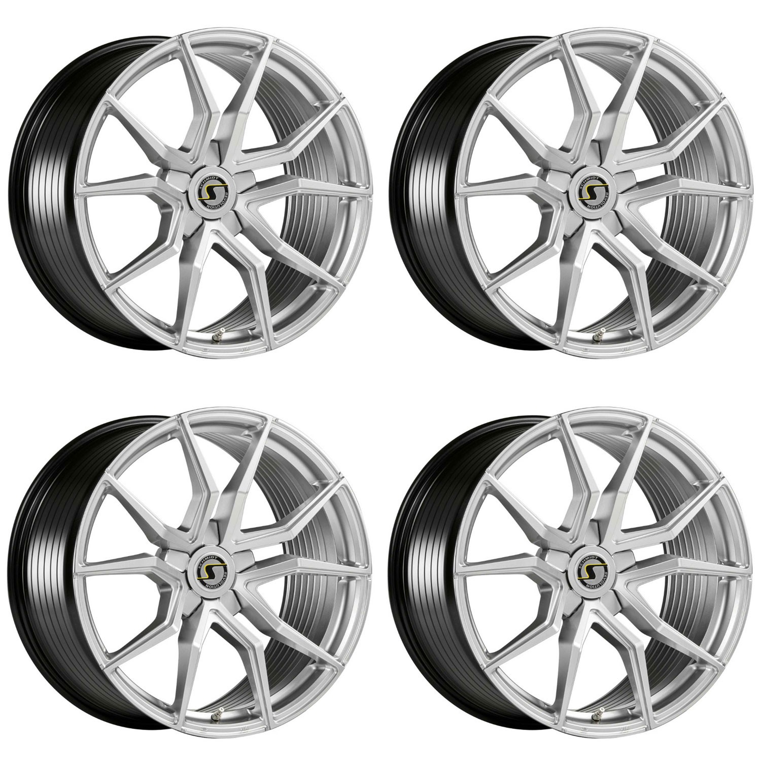 4 Schmidt wheels Drago 9.0Jx21 + 10.5Jx21 5x112 SIL for BMW M X3 M4.0 xDrive G01
