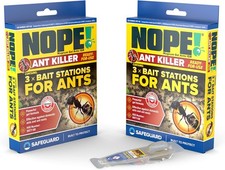 NOPE! Ant Killer Bait Station (6 x 5g) Indoor & Outdoor Ant Traps. Eradicates