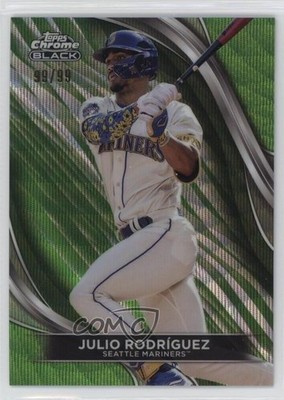 2024 Topps Chrome Black Green Wave Refractor /99 Julio Rodriguez Rodríguez 1v1