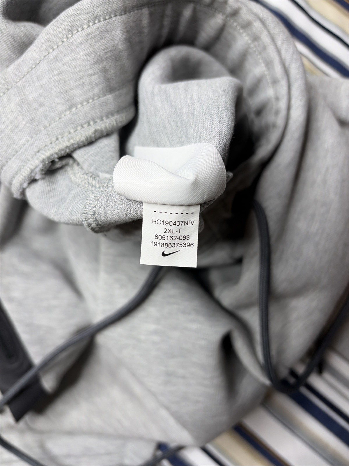 NIKE Sportswear Tech Fleece Jogger Sweatpants Mens XXL Heather Grey 2XLT thumbnail 8