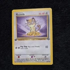 1ST EDITION Meowth 56/64 LP -Vintage Pokemon Card- Jungle (7q)