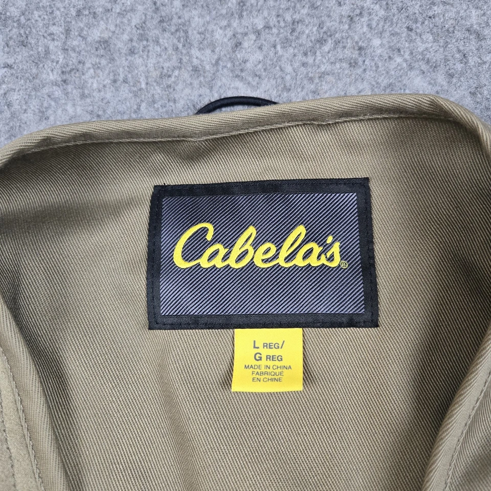 Cabelas Shooting Vest Mens L Mesh American Flag Utility Pockets Outdoor Hunting - Image 3 of 4