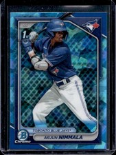 2024 Bowman Sapphire Arjun Nimmala Chrome 1st Prospect #BCP-142 Blue Jays