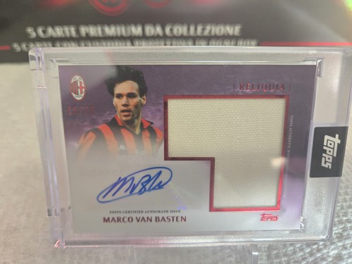 2024 Topps AC Milan 125 Years Anniversary Van Basten  Auto Match Worn Patch /25