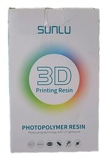 Lot Of 8 Sunlu 3D Printing Resin 1 KG Photopolymer Resin Clear Blue New Unopened