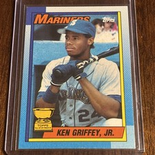 Topps 1990 - Ken Griffey Jr #336 - Rookie Card - Seattle Mariners - Bloody Scar