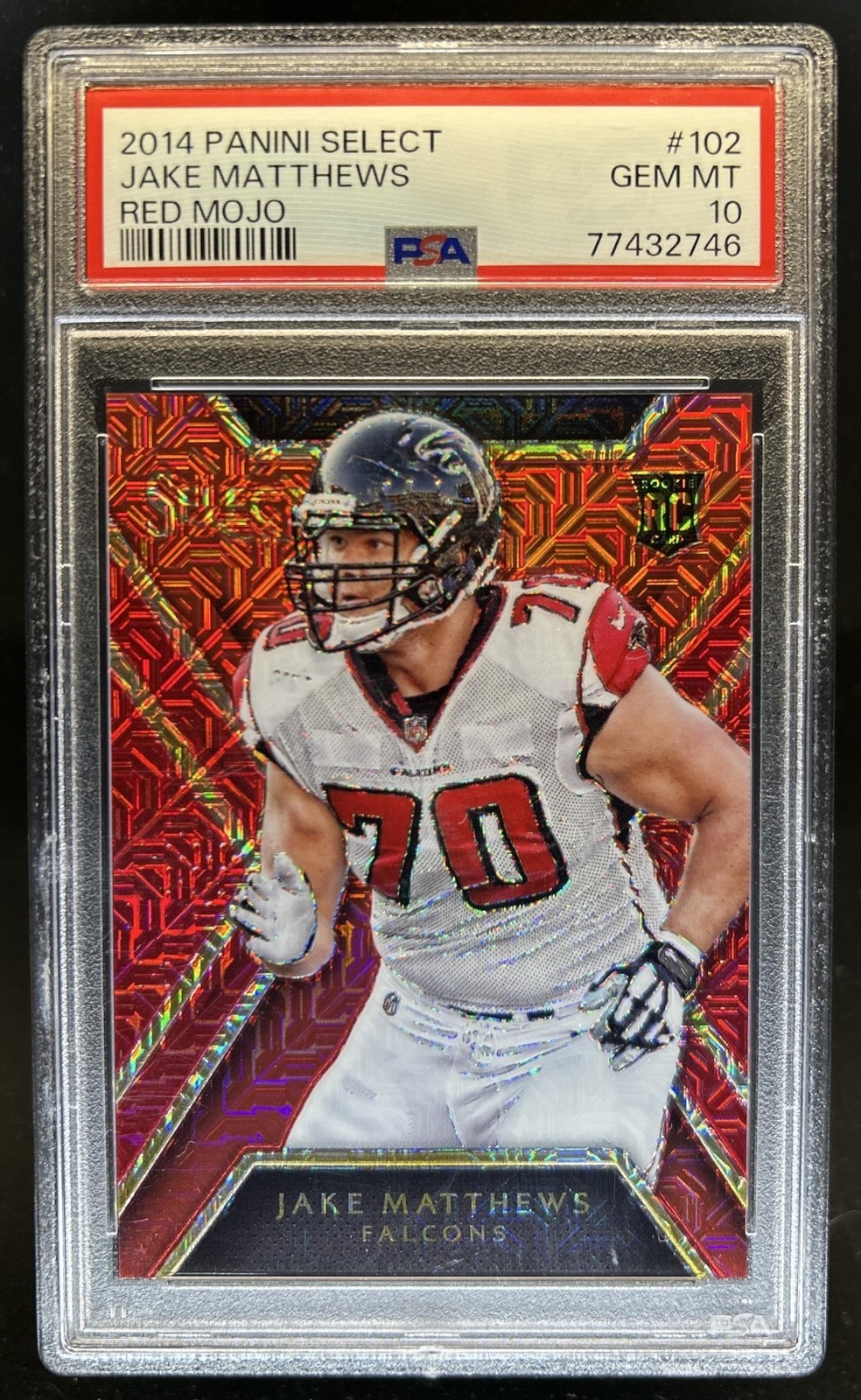 Jake Matthews Panini Select #102 Red Mojo