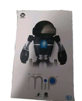WowWee 0825 MiP Robot Black and Silver Tested Works Toy In Box 