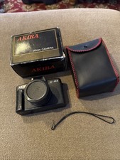Akira TC-002 35mm Film Camera With Box And Case Untested CG 