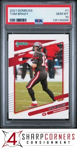 2021 PANINI DONRUSS #1 TOM BRADY BUCCANEERS PSA 10