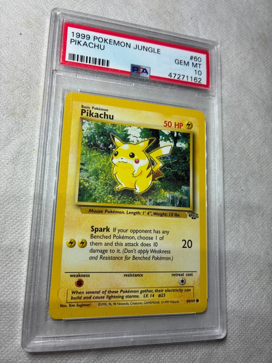 25+ Pikachu Pokémon TCG Grade 10 Jungle Individual Collectible
