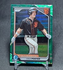 Cole Foster Chrome Lunar Refractor Prospect Rookie RC 2024 Bowman #BCP-83 Giants