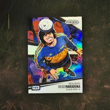 2025-26 Panini Prizm FIFA Boca Juniors Diego Maradona Manga Artwork By Bbkei