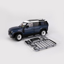 Almost Real 1:18 Land Rover Defender 110 Kit Version 2020 Blue Alloy Car Model