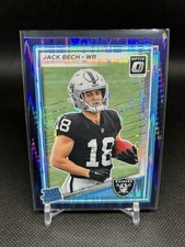 Panini 2025 Donruss Optic Rated Rookie Prizm Jack Bech #211 Raiders NFL