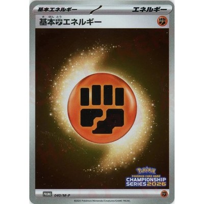 Basic Fighting Energy PROMO 040/M-P Japanese Pokemon Card NM