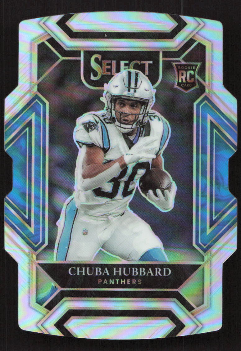 2021 Panini Select Chuba Hubbard Silver Prizm Die Cut RC Rookie #276 Card