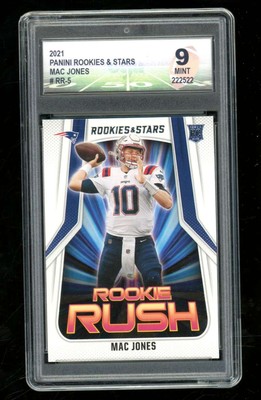 2021 Panini Rookies & Stars Mac Jones Rookie Rush Diamond Authentic 9 UZ343