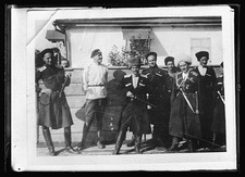 Photo:General Skouro Cossacks Officers 1920 Wolf Cap Red Cross Supply