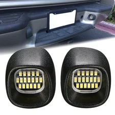 Pair License Plate Light LED Lamp Bright For 98-2005 Chevy Blazer S10 Black HUS