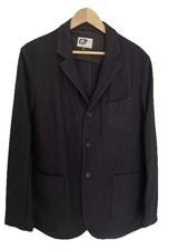Engineered Garments Baker Jacket Navy Melton Wool Size Large