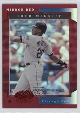 2001 Leaf Certified Materials Mirror Red 71/75 Fred McGriff #82 HOF 0m0