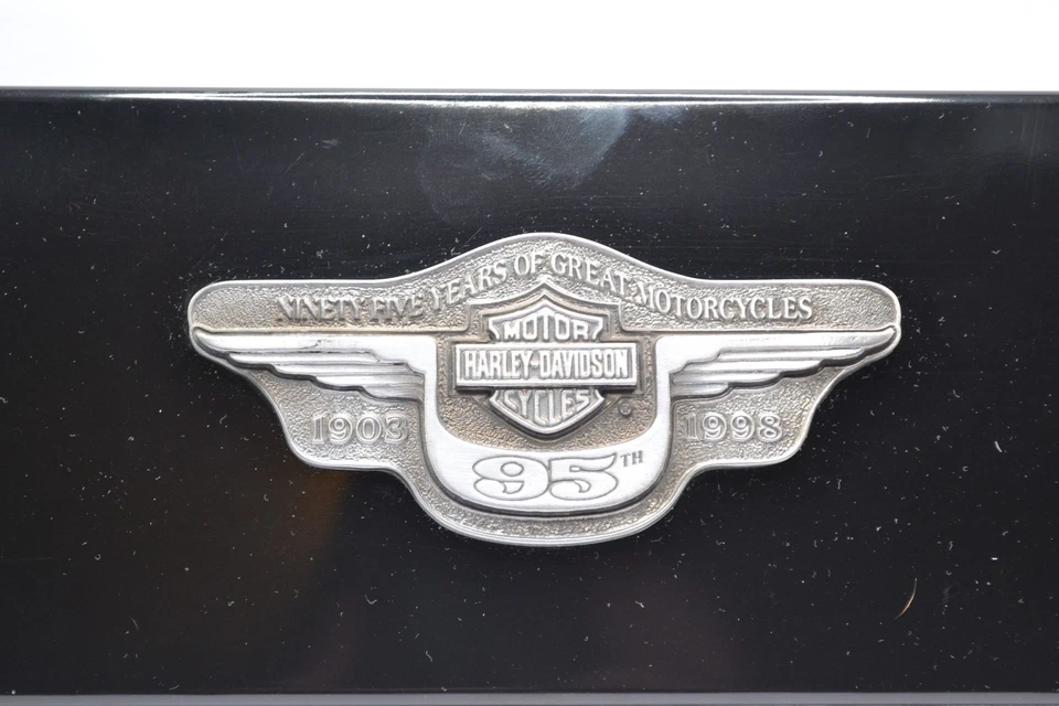 Gafas de sol Harley Davidson cromadas 95 aniversario estuche rígido solamente Foto 2 de 3