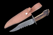 Supernatural Ruby's Demon Knife Handmade Damascus Steel with Stag Antler Handle