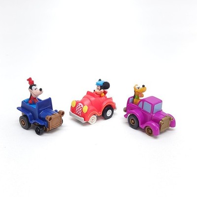 Vintage McDonald's Happy Meal Disney Toys Mickey Mouse Goofy Pluto Cars 80s