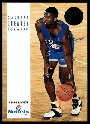 1993-94 SkyBox Calbert Cheaney Rookie Washington Bullets #191