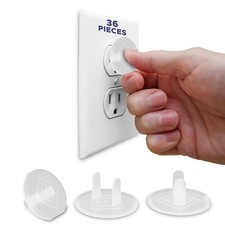 Mommy s Helper 36-Pack Outlet Plug Covers Child Safety Designed for Easy Use