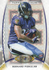 2012 Topps Platinum Xfractors #113 Bernard Pierce RC Rookie Card. rookie card picture
