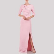 Kay Unger Margerite Pink Column Gown Bridesmaid Mother of the Bride Groom 10