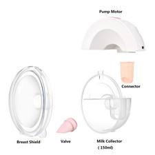 Wearable Electric Breast Pump Portable Silent...