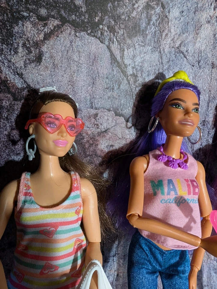 Barbie Made To Move/Multi Jointed Doll Lot! 2015-2019 Used New Clothes & Shoes - Image 2 of 4