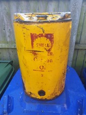 Vintage Shell Corena Oil Can 5 Gallon - 31 Grade Yellow All Over
