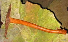 Antique Wood Handled Swiss Mountaineering Ice Axe Prospector’s Miner’s Pic