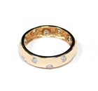 14K Rose Gold Band Ring - Size 8