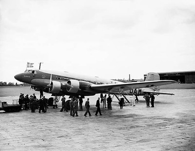 Danish Air Lines Focke Wulf Fw 200A 0 Condor OY DAM Dania seen her- Old Photo