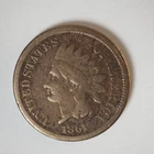 1861 *** INDIAN HEAD  CENT **NICE  COIN!** FREE SHIPPING! C3736