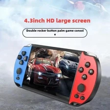 X7 4.3 Handheld Retro Game Console Hd Screen Built in Arcade Classic Games Gift